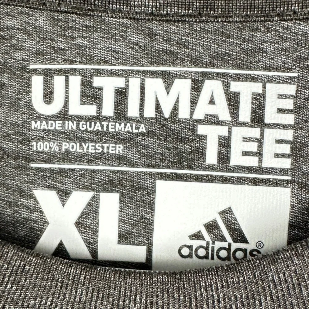 Boston Celtics NBA Adidas T-Shirt Mens XL Grey Ultimate Tee Crewneck Long Sleeve